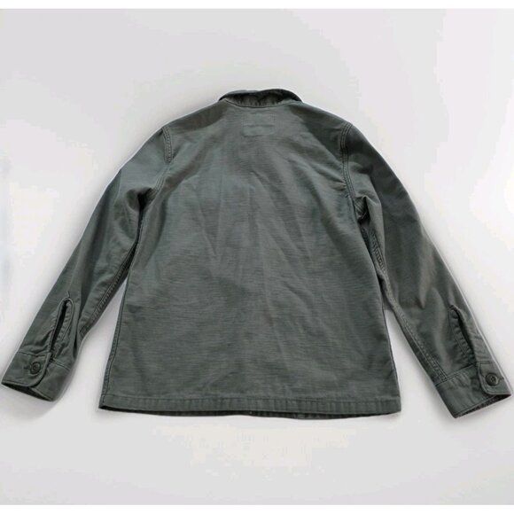 Levi's Army Shirt Jacket  Womens XS Military Green Wings Aztec Embroidery Hippie - Picture 2 of 16